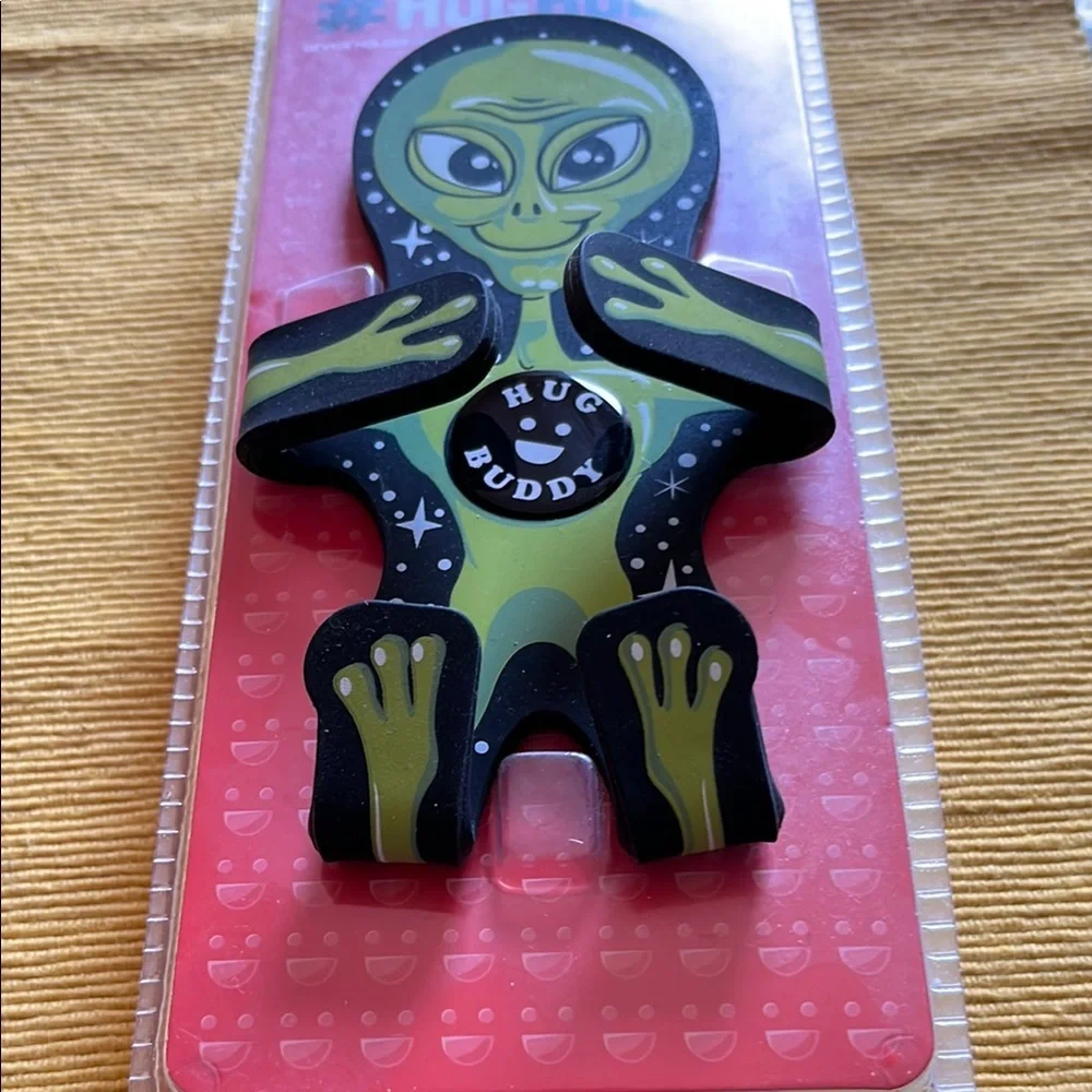 Green and Black Hug Buddy Phone Cover with Alien Design